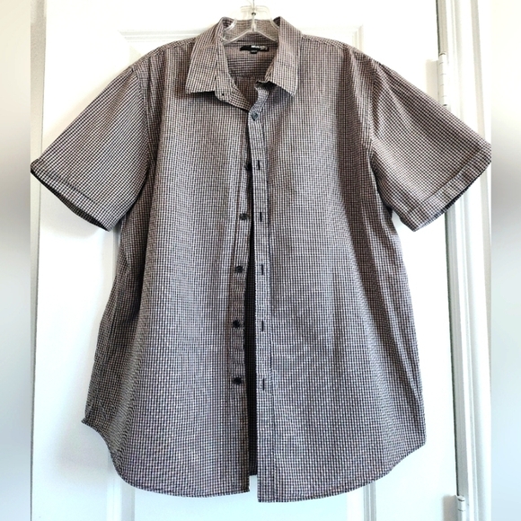 Mens Murano short sleeve button-down slim fit shirt size XL - Picture 1 of 6